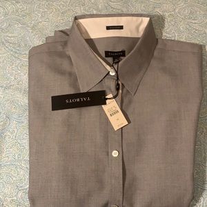 NWT TALBOTS BUTTON DOWN SHIRT 100% COTTON
